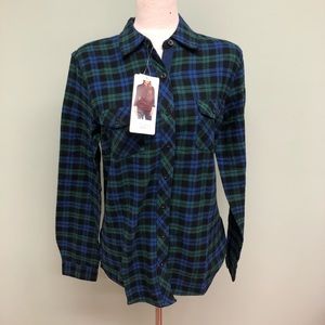 Weatherproof | Ladies Plaid Shirt | Green & Blue | Plaid | Various Sizes